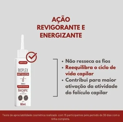 Softhair Tonico Bioplex Antiqueda Revigorante 60ml 
